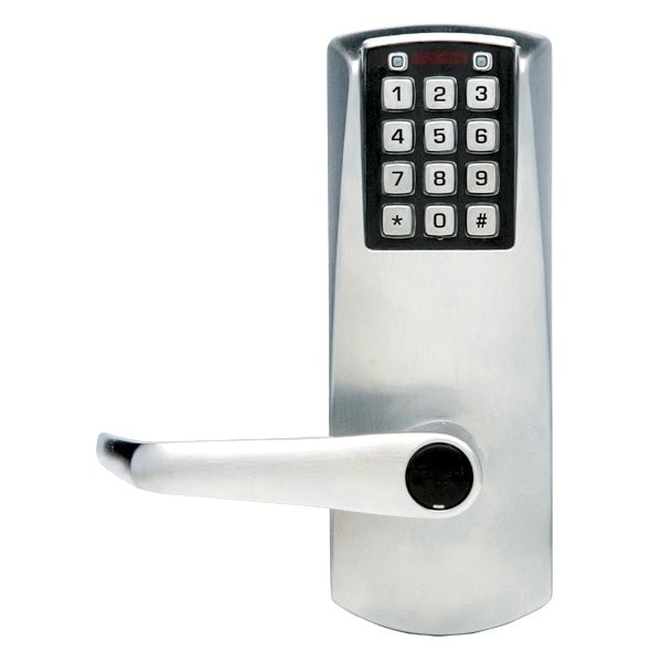 Kaba Eplex Cylindrical Electronic Pushbutton Lock with 1/2in Throw and 2-3/4in Backset; Key in
